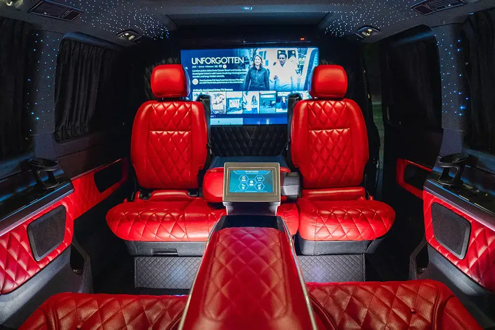 Mercedes Red Interior