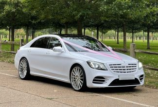 All White Mercedes S Class